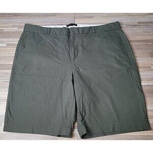 Banana Republic Womens Size 16 Olive‎ Green 9" Inseam Bermuda Shorts Flat Front